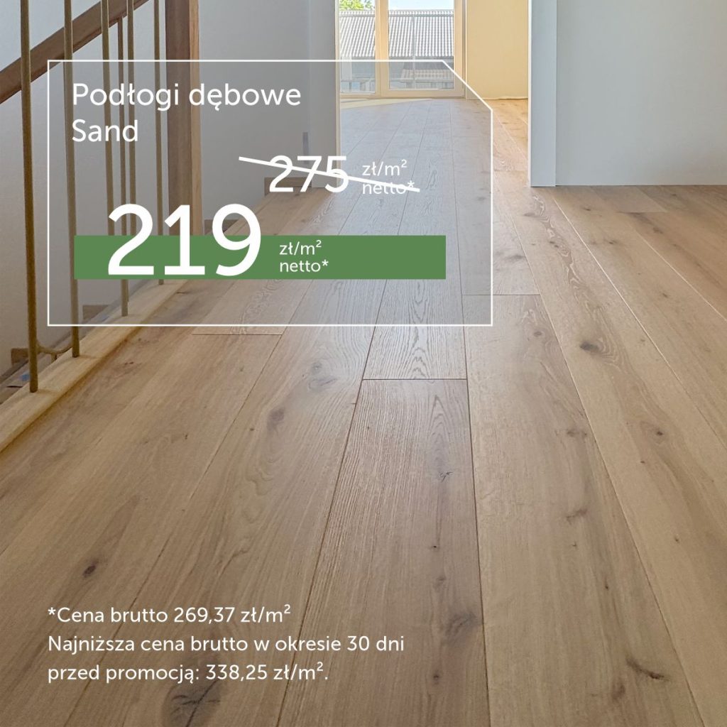 TOP wybór! Dębowa podłoga w naturalnym odcieniu