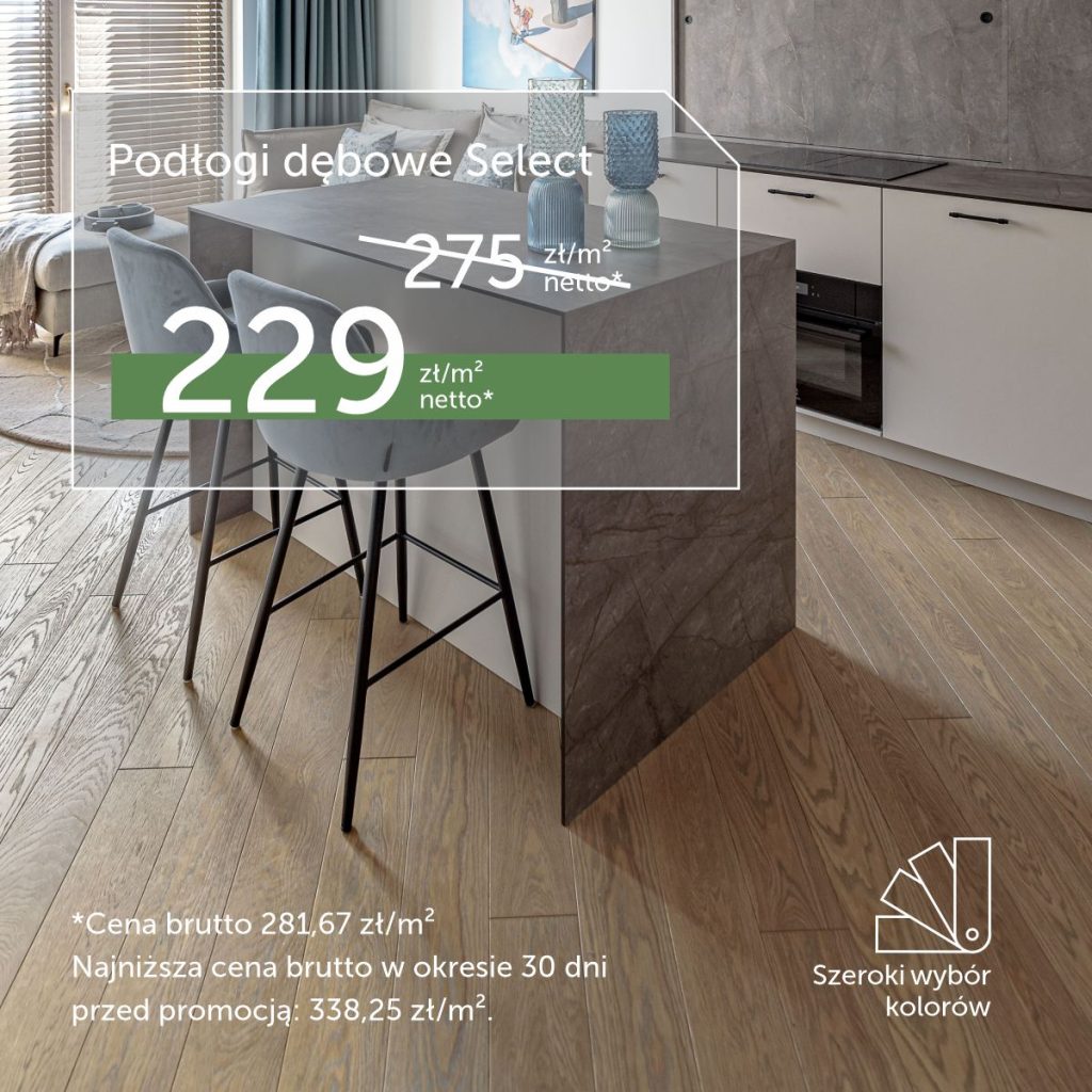 Podłogi dębowe Select z możliwością wyboru kolorów