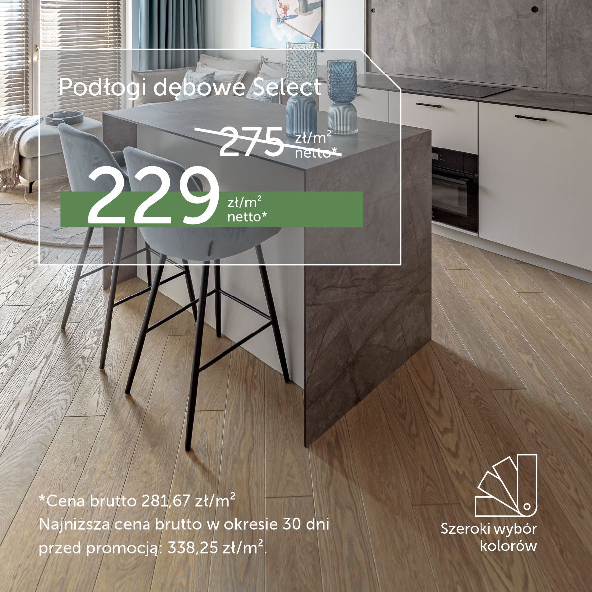 Podłogi dębowe Select z możliwością wyboru kolorów