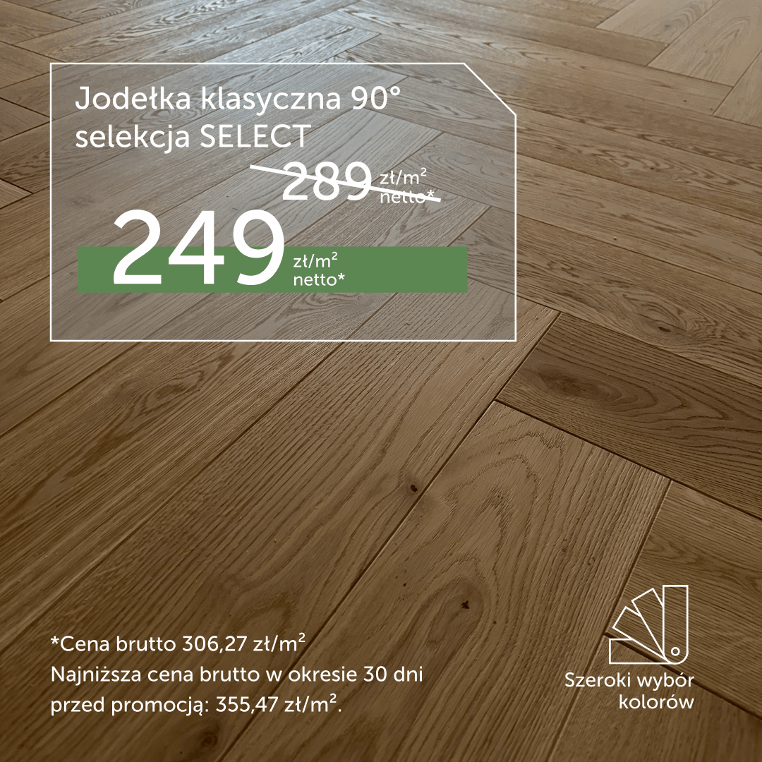 Jodełka klasyczna 90° – popularny wybór naszych klientów
