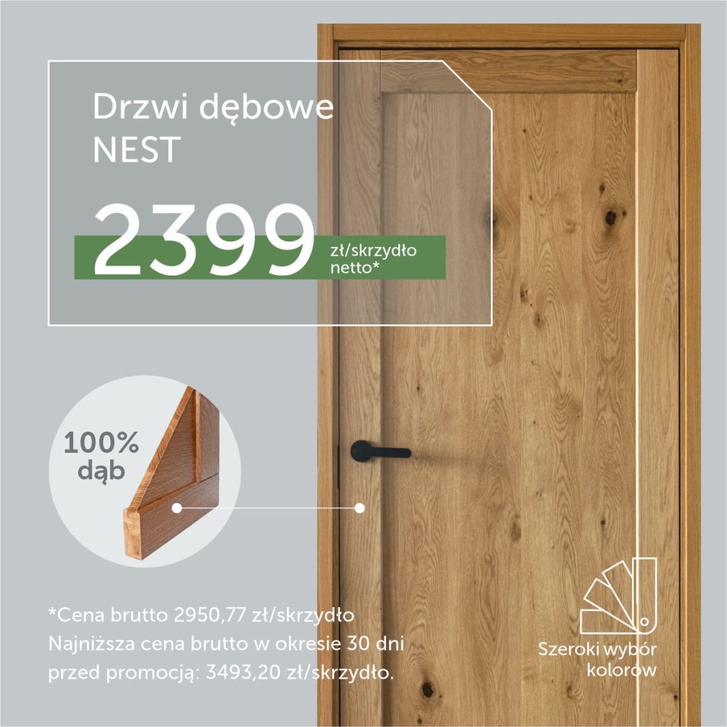 Super cena! Drzwi lite dębowe produkowane według indywidualnych wymiarów (Copy)