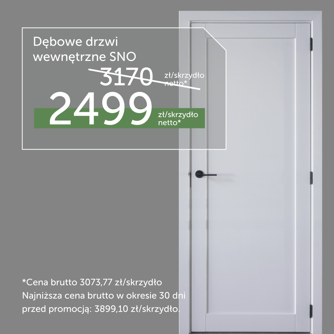 Dębowe drzwi wewnętrzne SNO